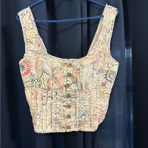 Anthropologie Pilcro Corset Top size S